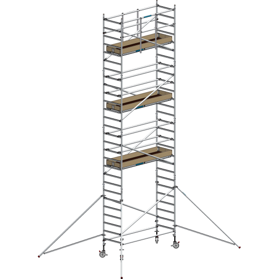 Echafaudage Roulant Aluminium - FE190 - 5.20m Plancher-Lire la description