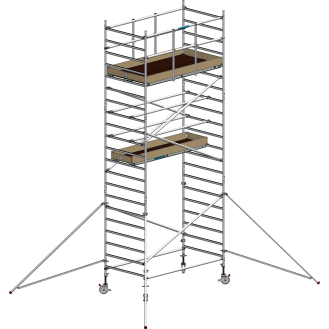Echafaudage Roulant Aluminium -  FE250XL - 5.20m Plancher-Lire la description