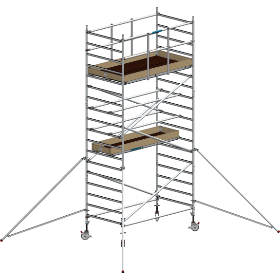 Echafaudage Roulant Aluminium -  FE250XL - 5.20m Plancher-Lire la description