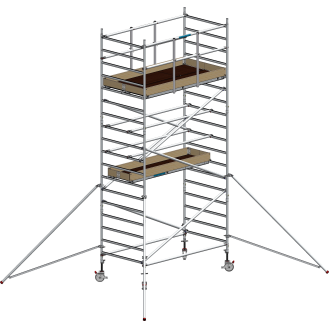 Echafaudage Roulant Aluminium -  FE250XL - 5.20m Plancher-Lire la description
