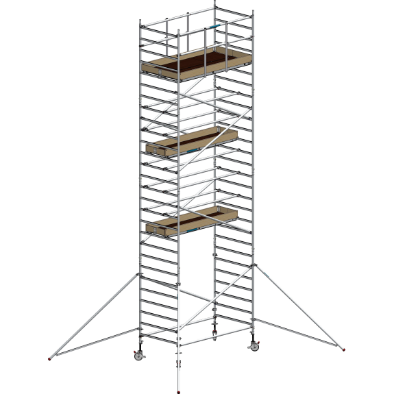 Echafaudage Roulant Aluminium -  FE250XL - 5.20m Plancher-Lire la description