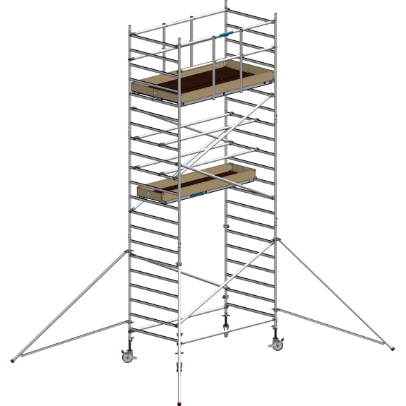 Echafaudage Roulant Aluminium -  FE250XL - 5.20m Plancher-Lire la description