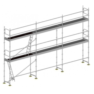 Lot Echafaudage Façadier 60m² - DUO45 - DACAME (Avec Planchers - Sans Plinthes)-Lire la description