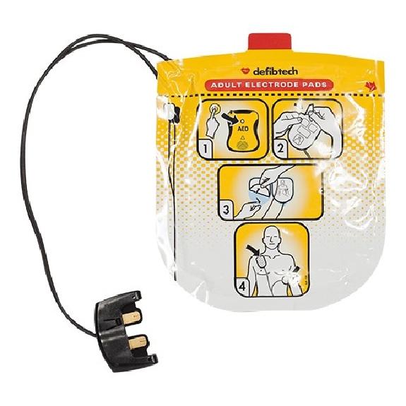 Piastre per defibrillazione Defibtech LIFELINE VIEW - Adulto (coppia) - Originali-Lire la description