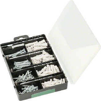 Bosch Befestigungs-Set 173-teilig, Bohrer, Dbel, Schrauben, Bits in Sortierbox-Beschreibung lesen