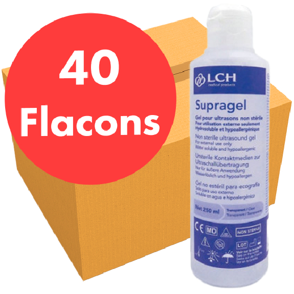 Gel de contact 250 ml - Pack de 40 flacons-Lire la description