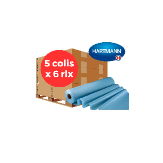 Draps d'examen Plastifiés 50x38cm 6 rlx - Pack 5 colis-Lire la description