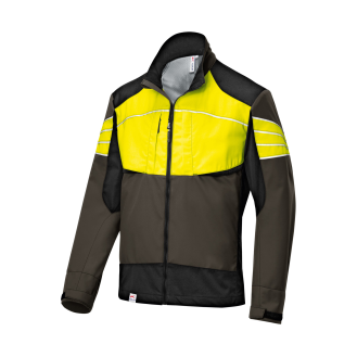 KÜBLER FOREST Ultrashell Jacke oliv/warngelb Gr.  M-Beschreibung lesen