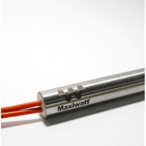 MAXIWATT Cartouche chauffante: 100.00W Watts 40.00 mm Lg 1000.00 mm Lead Lg 230.00V AC 8.00 mm Dia-Lire la description