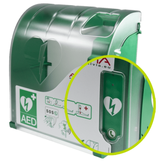 Vitrina para desfibrilador interior/exterior sin calefacción-Leer más