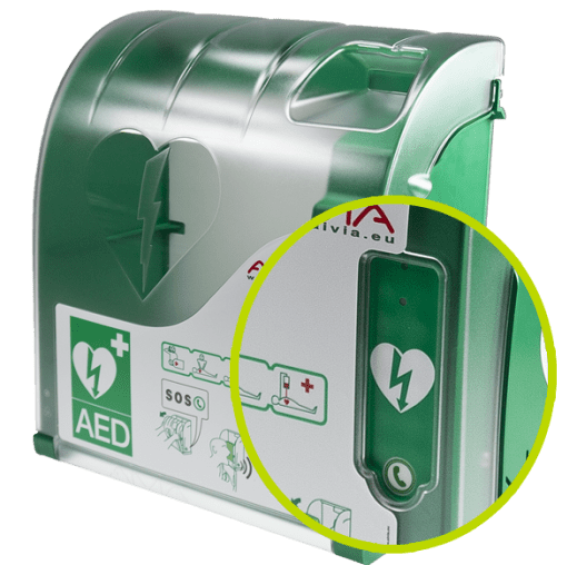 Vitrina para desfibrilador interior/exterior sin calefacción-Leer más