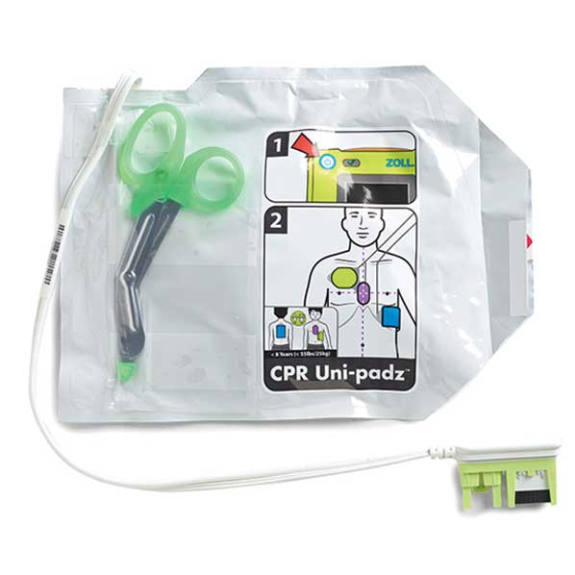 CPR Uni-padz: Electrodos universales para Zoll AED 3-Leer más