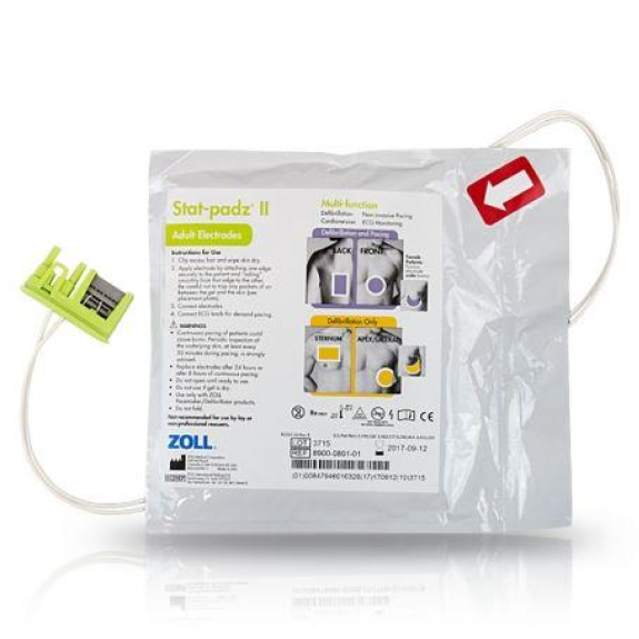 STAT Padz II Electrodos Adulto Zoll AED Plus/Pro-Leer más