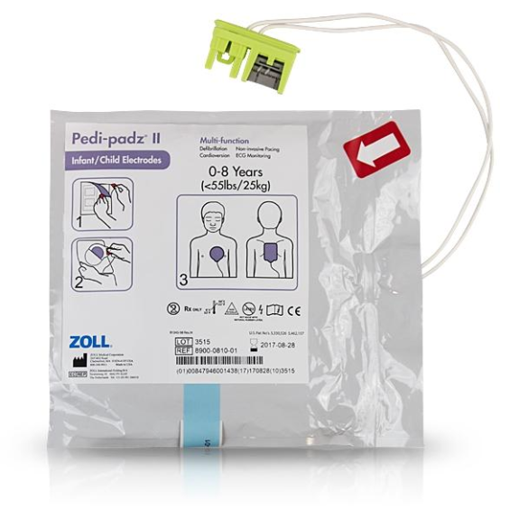 Pedi-padz II Electrodos Pediátricos para Zoll AED-Leer más