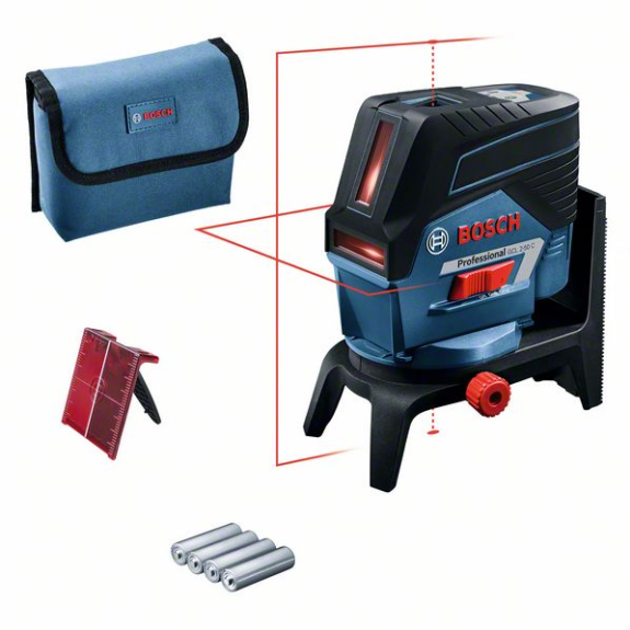 Kombilaser mit Batterien und Adapter-Beschreibung lesen