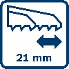 Bosch Akku-Sbelsge GSA 18V-LI C, L-BOXX 136, 2 x Li-Ion-Akku 5,0 Ah, Sbelsgeblatt