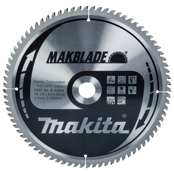 Makita MAKBLADE Sgeb. 305x30x80Z-Beschreibung lesen