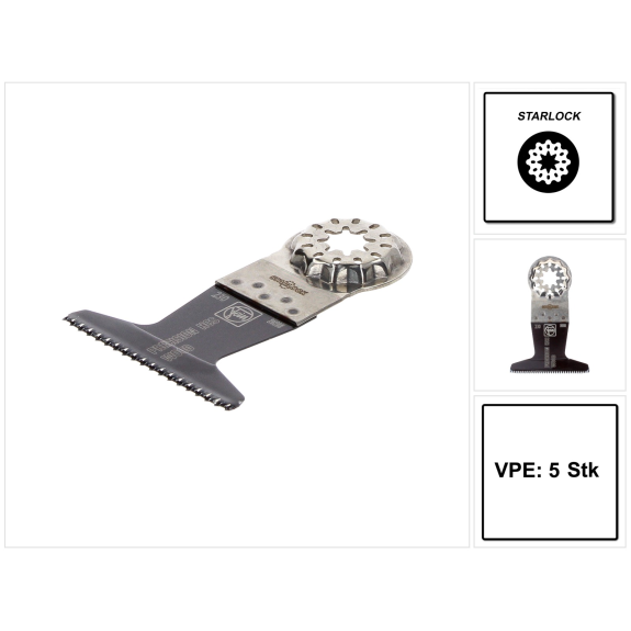 Fein E-Cut Precision-Sgeblatt, Lnge 50 mm, Breite 65 mm, VE 5 St, Aufnahme SL-Beschreibung lesen