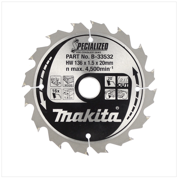 Makita SPECIALIZED Sgeb.136x20x16Z-Beschreibung lesen