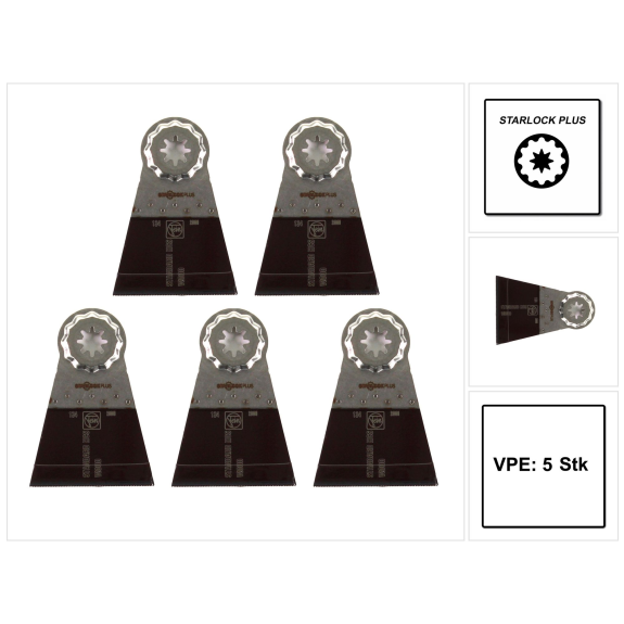 Fein E-Cut Standard-Sgeblatt, Lnge 50 mm, Breite 65 mm, VE 5 St, Aufnahme SLP-Beschreibung lesen