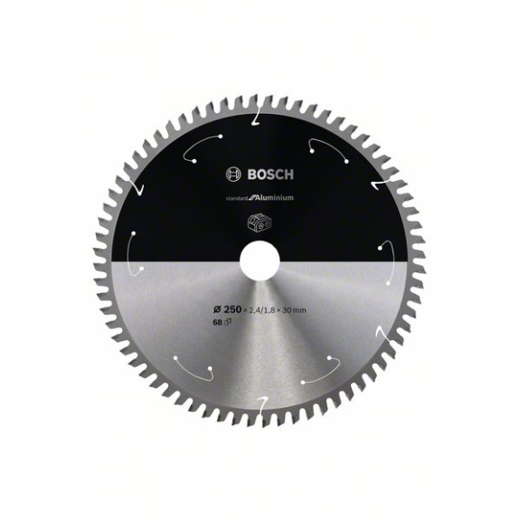 Bosch Akku-Kreissgeblatt Standard for Aluminium, 250 x 2,4/1,8 x 30, 68 Zhne-Beschreibung lesen