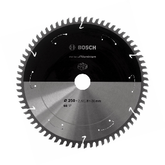 Bosch Akku-Kreissgeblatt Standard for Aluminium, 250 x 2,4/1,8 x 30, 68 Zhne-Beschreibung lesen