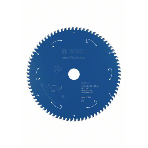 Bosch Akku-Kreissgeblatt Expert for Aluminium, 250 x 2,4/1,8 x 30, 78 Zhne-Beschreibung lesen