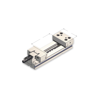 Étau modulaire de précision avec mâchoire mobile monobloc-Lire la description
