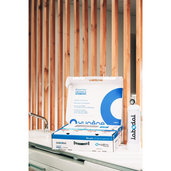 Oxygène médicinal Labodal 110 bar, gaz pour inhalation, en bouteille 2,2L-Lire la description