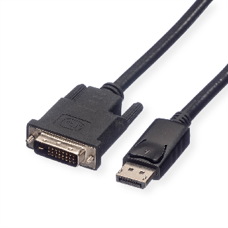 ROLINE DisplayPort Kabel DP ST - DVI ST, LSOH, schwarz, 3 m-Beschreibung lesen