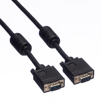ROLINE SVGA-Kabel HD15 ST - ST mit Ferritkern, 15 m-Beschreibung lesen