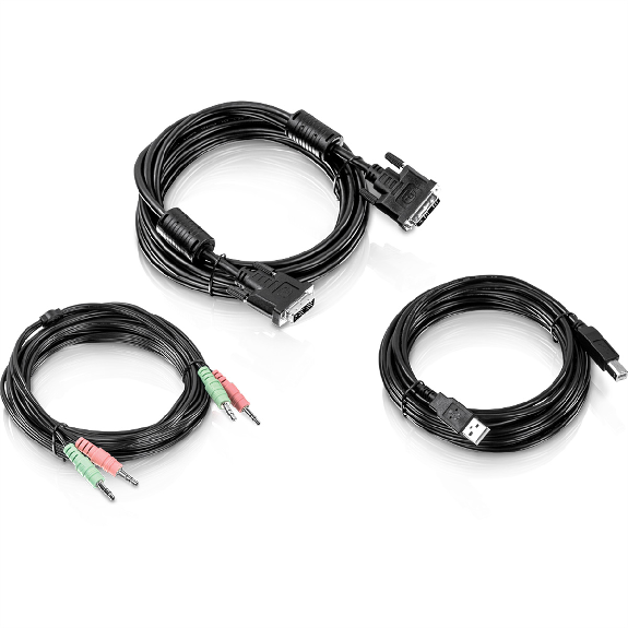 TRENDnet TK-CD15 Kit de câble KVM Audio, USB, DVI-I, 4,5m TRENDnet TK-CD15 Kit de câble KVM Audio, USB, DVI-I, 4,5m-Lire la description