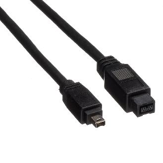 ROLINE IEEE 1394b / IEEE 1394 Kabel, 9/4polig, schwarz, 1,8 m-Beschreibung lesen
