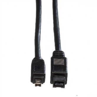 ROLINE IEEE 1394b / IEEE 1394 Kabel, 9/4polig, schwarz, 1,8 m-Beschreibung lesen