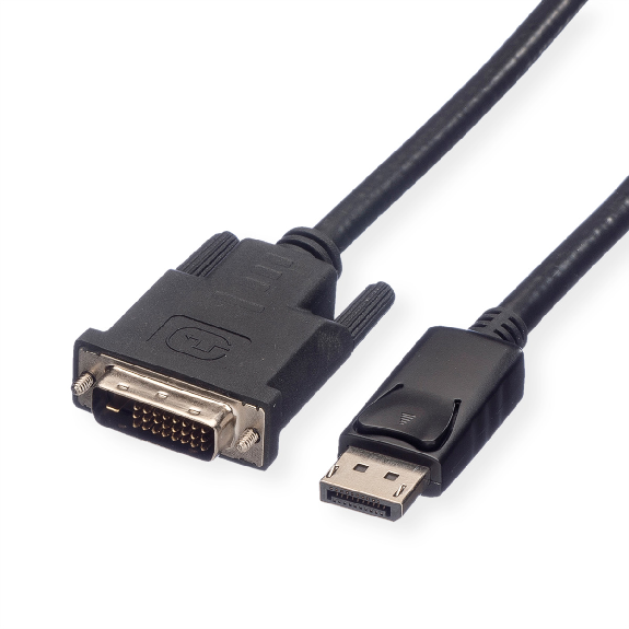 ROLINE DisplayPort Kabel DP ST - DVI ST, LSOH, schwarz, 1,5 m-Beschreibung lesen