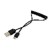 ROLINE Câble spirale USB 2.0, A - Micro B, M/M, 1 m ROLINE Câble spirale USB 2.0, A - Micro B, M/M, 1 m