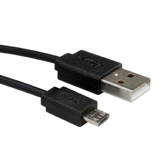 ROLINE Câble spirale USB 2.0, A - Micro B, M/M, 1 m ROLINE Câble spirale USB 2.0, A - Micro B, M/M, 1 m-Lire la description