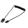 ROLINE Câble spirale USB 2.0, A - Micro B, M/M, 1 m ROLINE Câble spirale USB 2.0, A - Micro B, M/M, 1 m