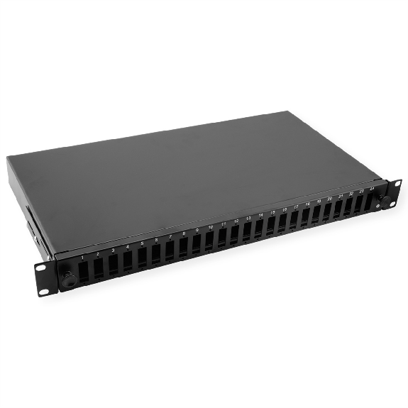 VALUE Panneau de brassage vide 1 UH, amovible, 24x SC-DX/LC quadruple VALUE Panneau de brassage vide 1 UH, amovible, 24x SC-DX/LC quadruple-Lire la description