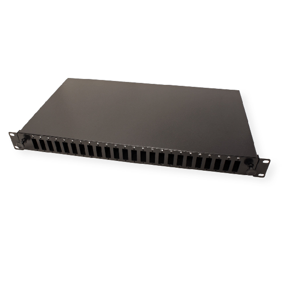VALUE Panneau de brassage vide 1 UH, amovible, 24x SC-DX/LC quadruple VALUE Panneau de brassage vide 1 UH, amovible, 24x SC-DX/LC quadruple-Lire la description