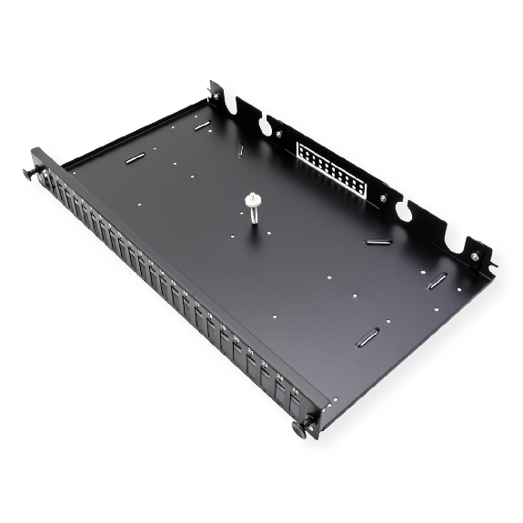 VALUE Panneau de brassage vide 1 UH, amovible, 24x SC-DX/LC quadruple-Lire la description