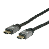 ROLINE Câble HDMI High Speed avec Ethernet, noir / argent, 7,5 m