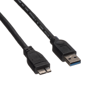 ROLINE USB 3.2 Gen 1 Kabel, A ST - Micro A ST, schwarz, 2 m-Beschreibung lesen