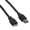 ROLINE USB 3.2 Gen 1 Kabel, A ST - Micro A ST, schwarz, 2 m ROLINE USB 3.2 Gen 1 Kabel, A ST - Micro A ST, schwarz, 2 m