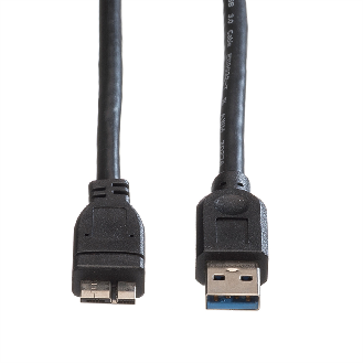 ROLINE USB 3.2 Gen 1 Kabel, A ST - Micro A ST, schwarz, 2 m-Beschreibung lesen