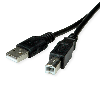 ROLINE RM USB 2.0 Kabel, Typ A-B, schwarz, 1,8 m