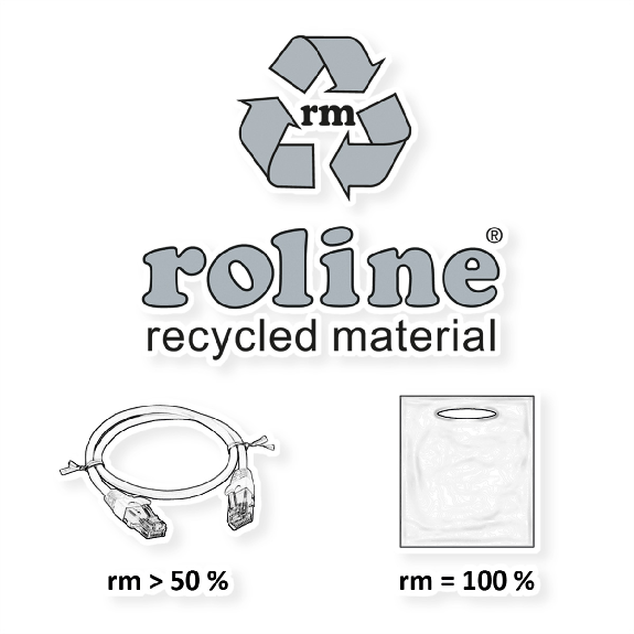 ROLINE RM U/FTP DataCenter Patchkabel Kat.6A (Class EA), slim, weiß, 1,5 m-Beschreibung lesen