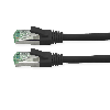 ROLINE RM Patchkabel Kat.6A S/FTP (PiMF), schwarz, 0,5 m