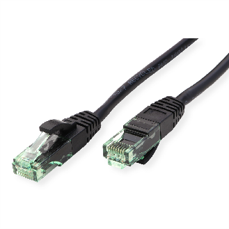 ROLINE RM Patchkabel Kat.6A UTP, schwarz, 0,5 m-Beschreibung lesen