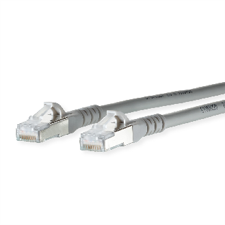 METZ CONNECT Cordon de brassage Cat.6A AWG 26, gris, 4 m-Lire la description